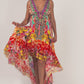 Casa Del Mar Cheetah Bouquet HI-LO Dress