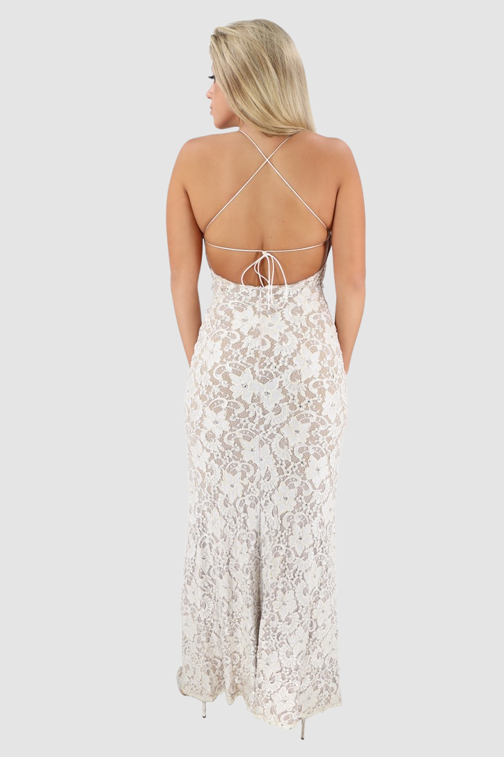 BACCIO Magda White Long Dress