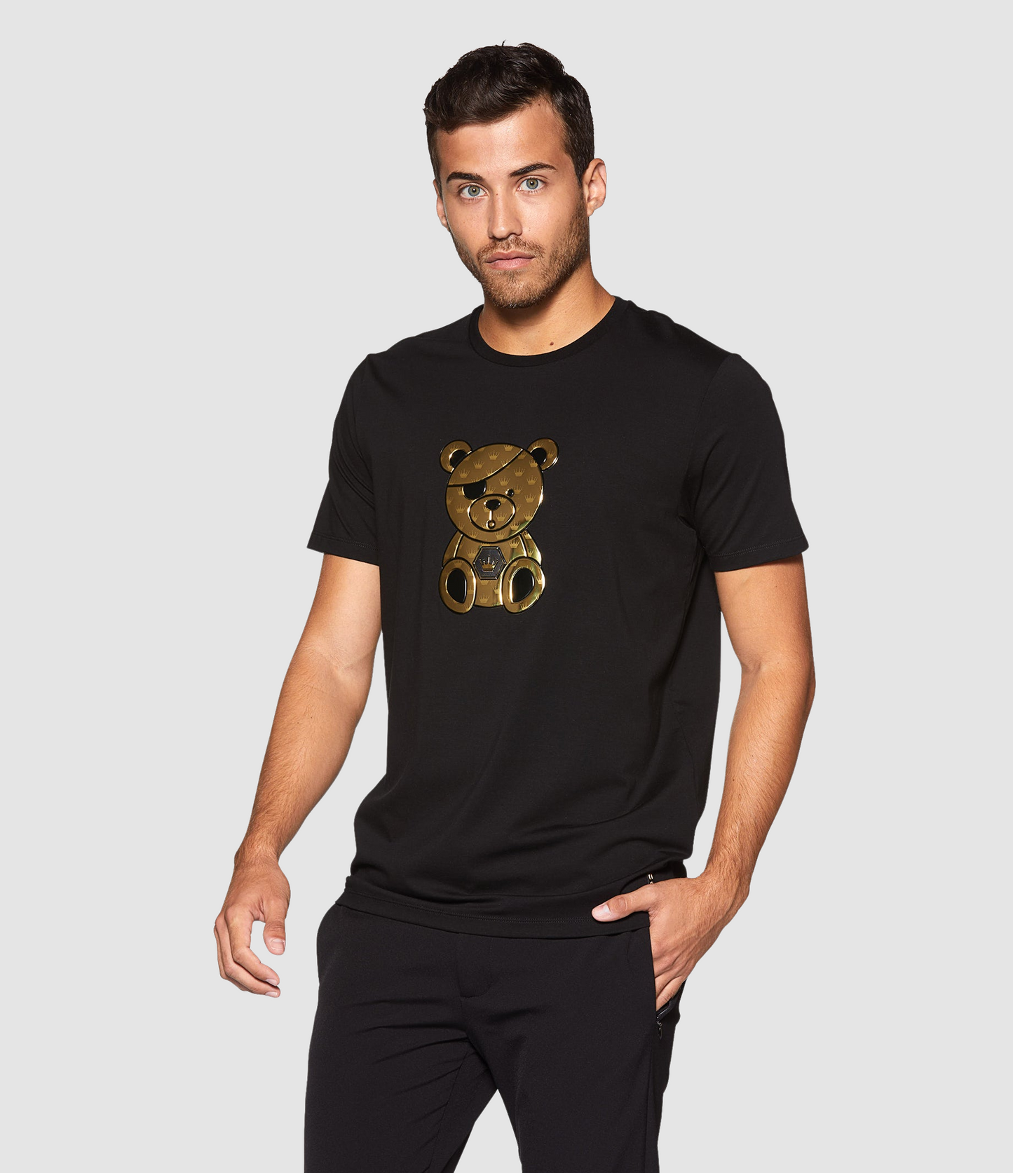 BERTIGO Black Gold Bear T-Shirt