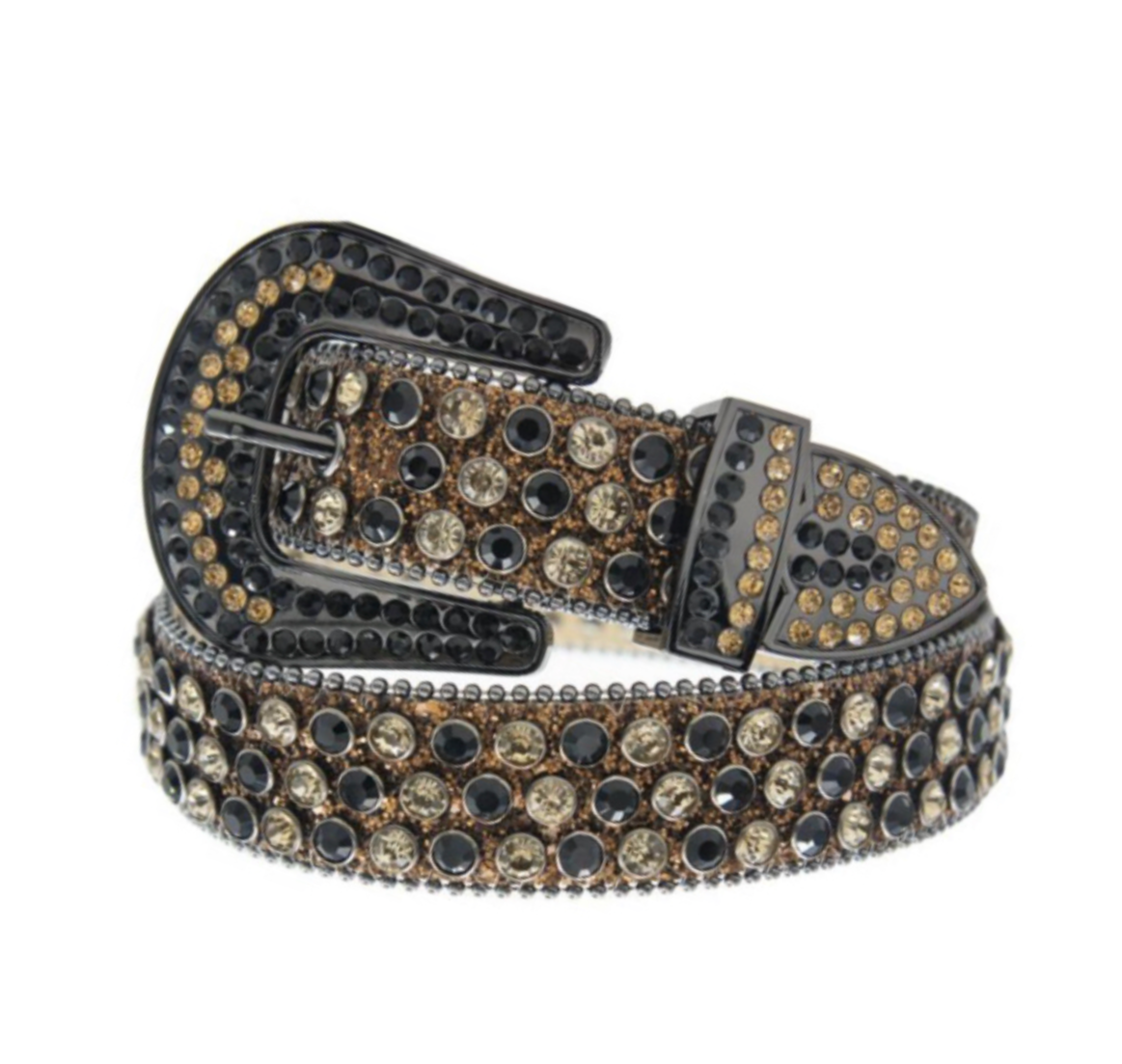 Brown Shimmer Crystal Belt
