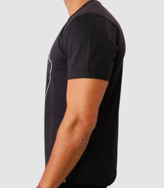 UOMINI Casino Card Black T-Shirt