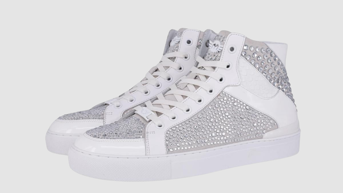 Patent White Sneakers