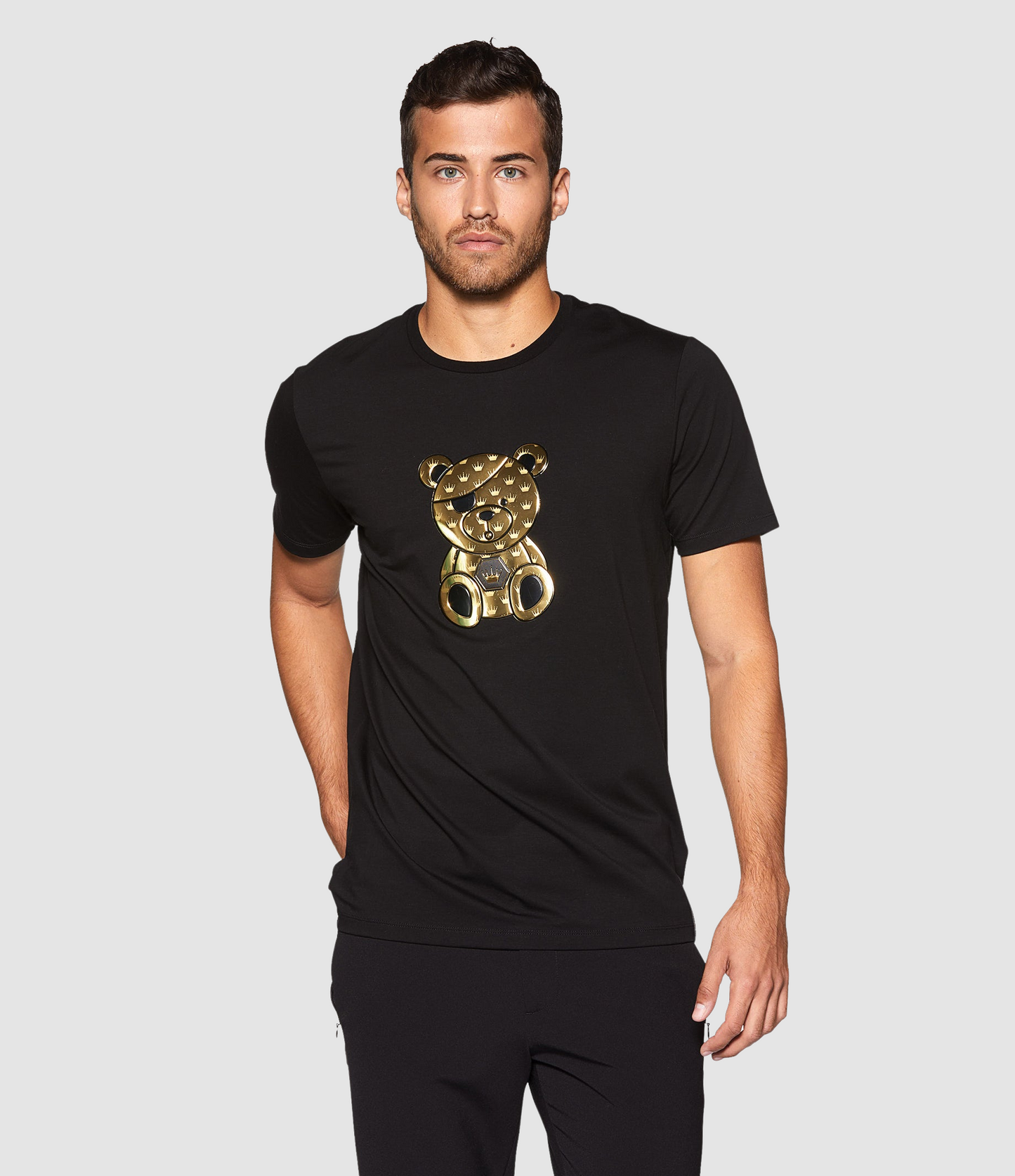 BERTIGO Black Gold Bear T-Shirt