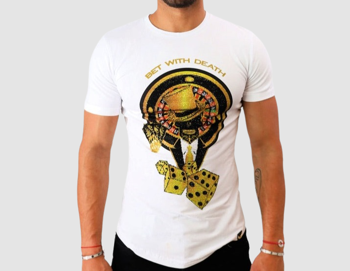 UOMINI White Casino T-Shirt