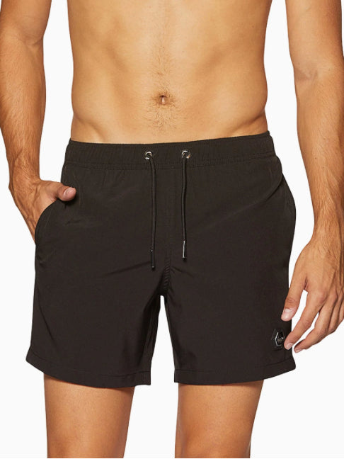 BERTIGO Black Swim Trunks