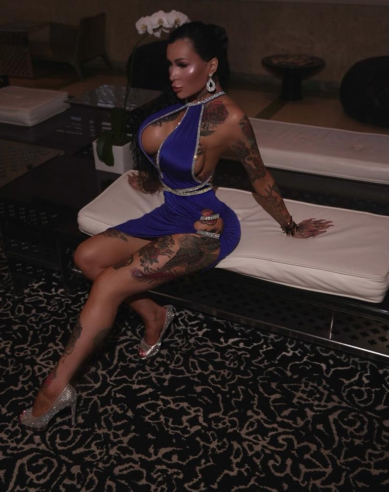 Vie Sauvage Miranda Royal Blue W Silver Dress