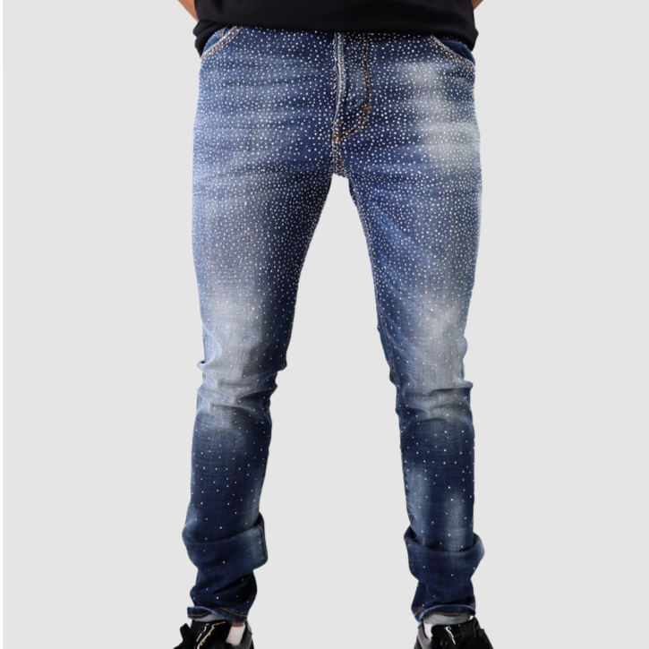 GEORGE V Blue/Gold Jeans