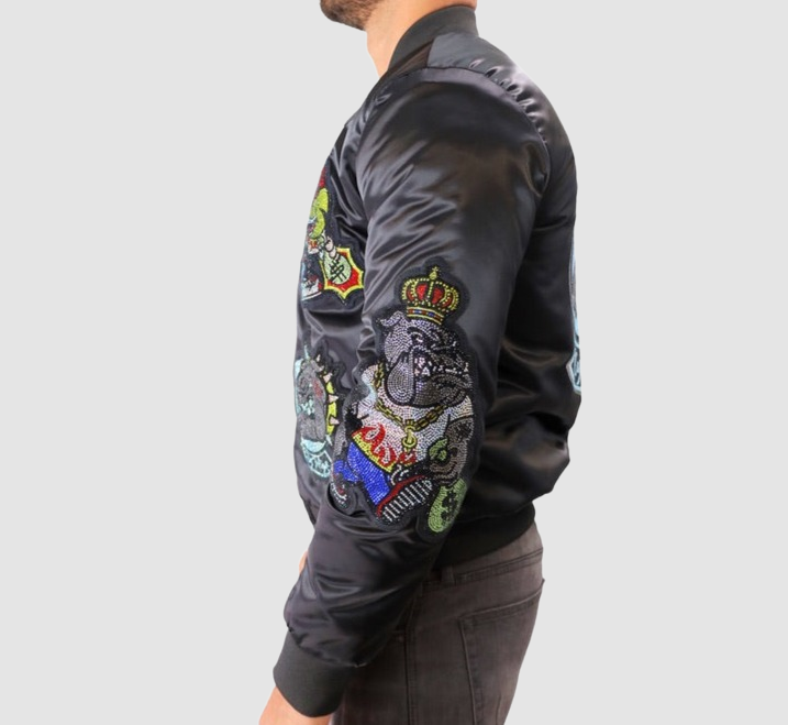 Majestic Black Bulldog Jacket
