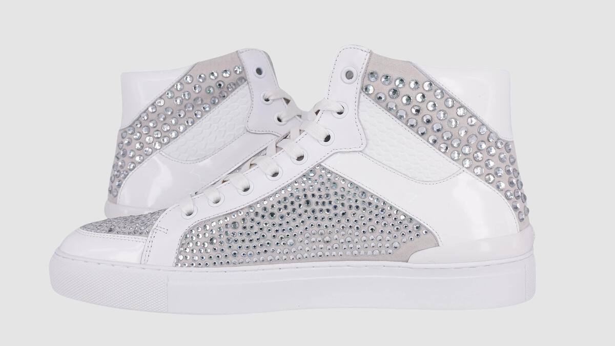 Patent White Sneakers