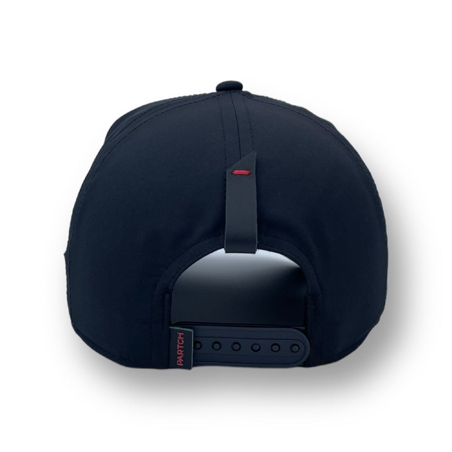 Black Premium Full Fabric Trucker Cap | Leather Accent | Spandex | PARTCH Fashion