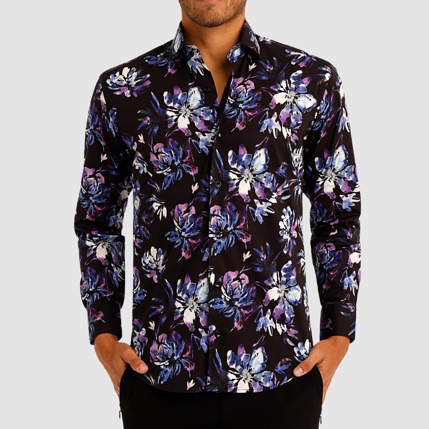 BERTIGO Black with Purple Shirt