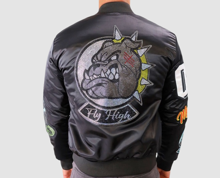 Majestic Black Bulldog Jacket