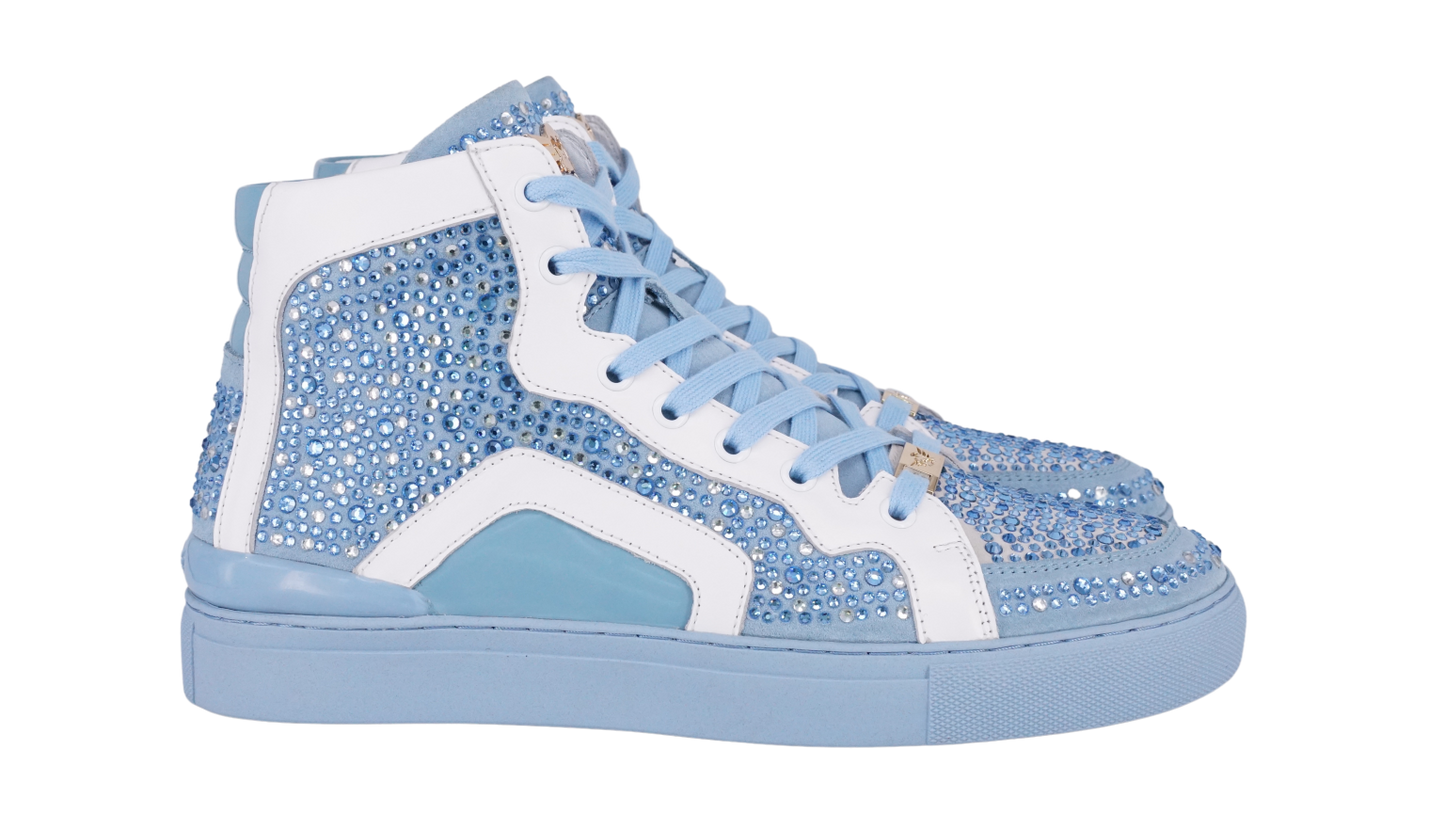 Baby Blue N White Sneakers