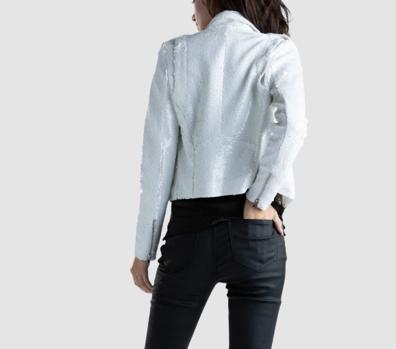 DANCE & MARVEL White Sequins Jacket