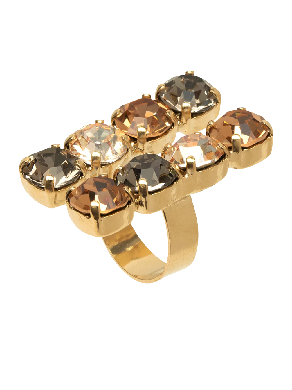 Coravana Magic 8 Multi Crystal Ring
