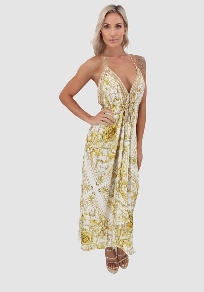 KAREENA'S Yellow with White Dress