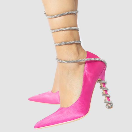 Mata Groups USA Pink Pumps with Silver