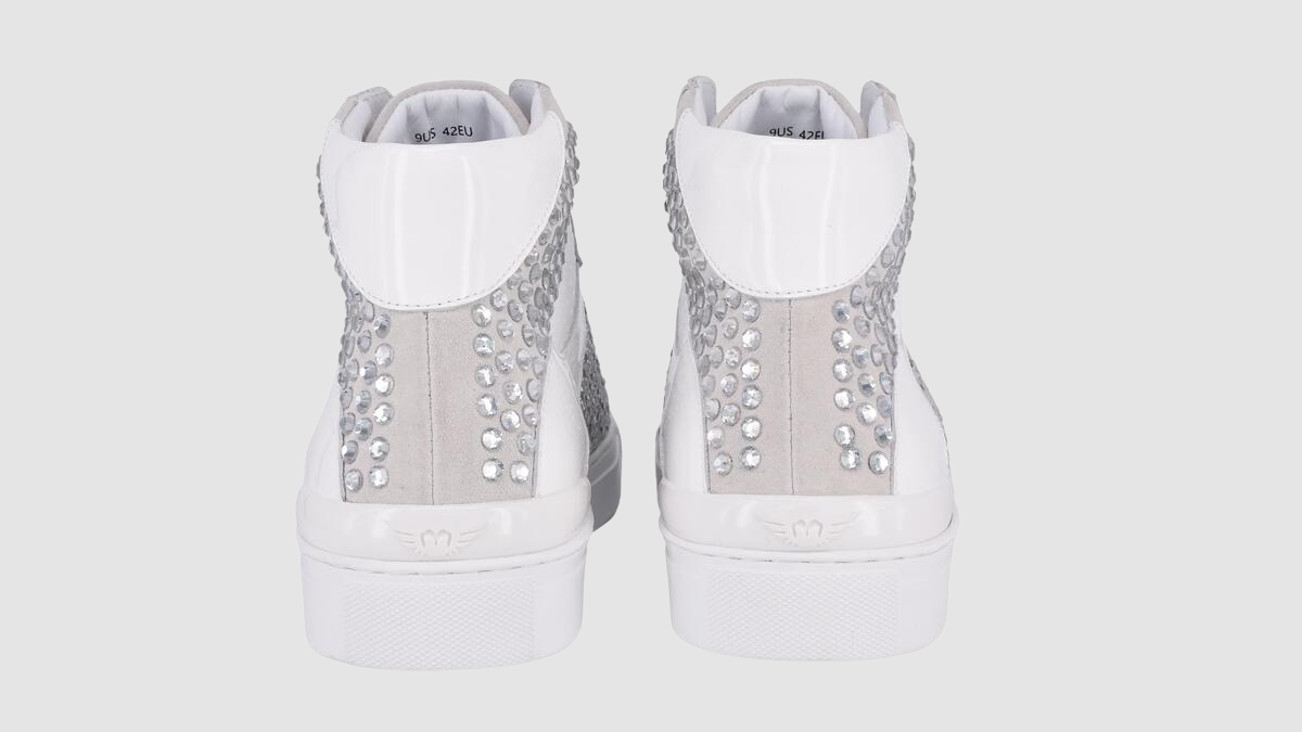 Patent White Sneakers