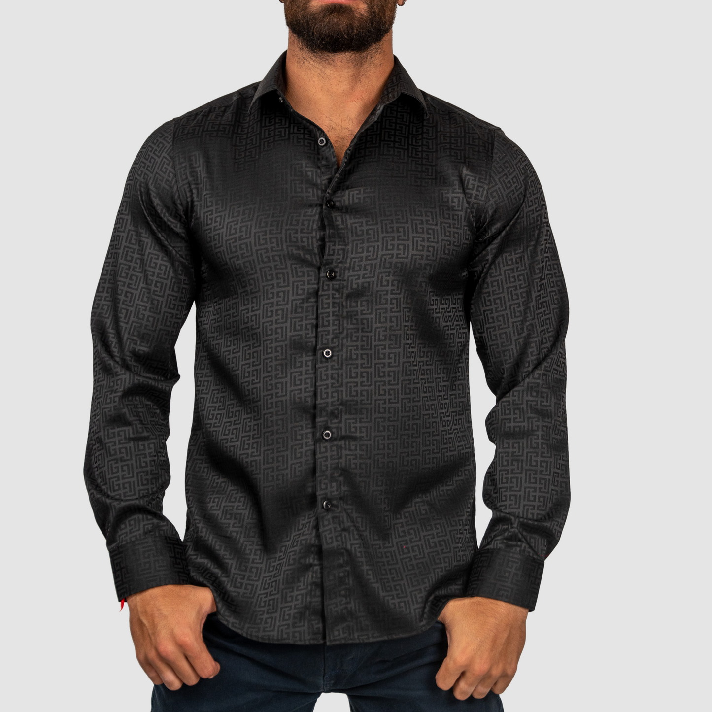 BAROCCO Black Silky El Baron Shirt