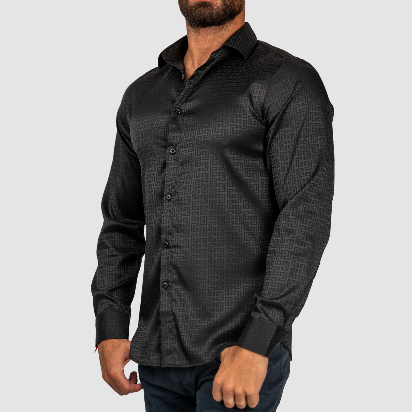 BAROCCO Black Silky El Baron Shirt