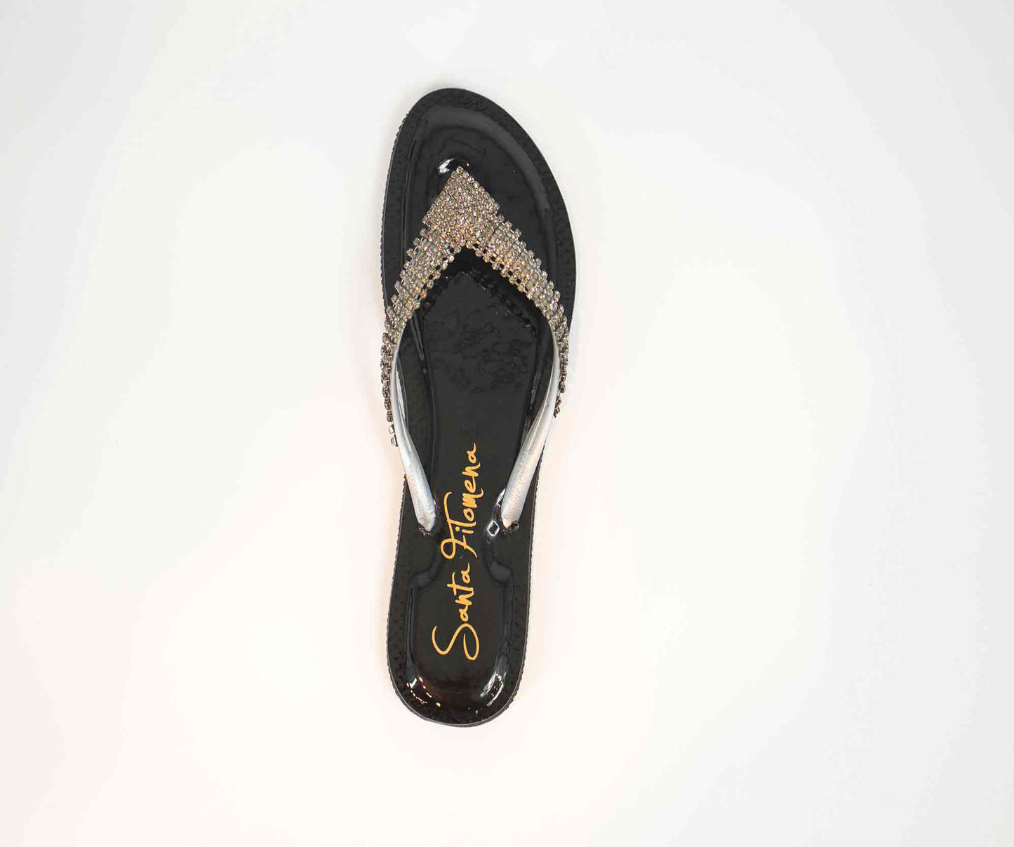 SANTA FILOMENA Santa Filomena Black Patent Sandals