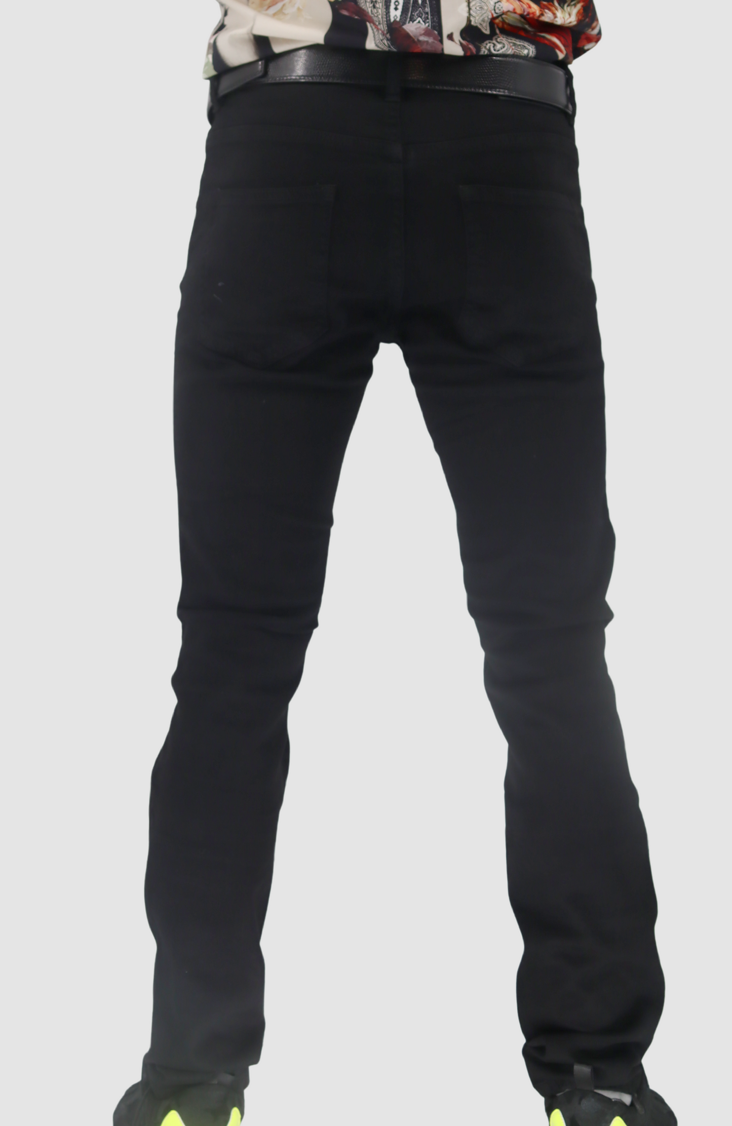 BAROCCO Black Jeans with Patches
