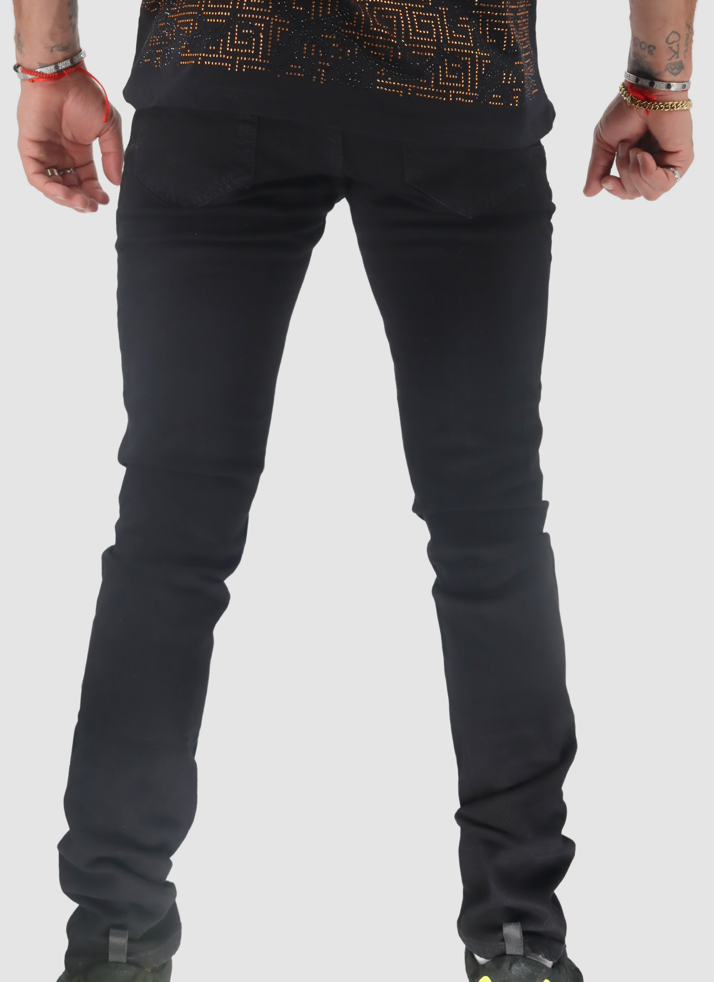 KASH Black Plain Jeans