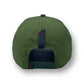 PARTCH luxury fashion trucker cap in kaki green full fabric Spandex