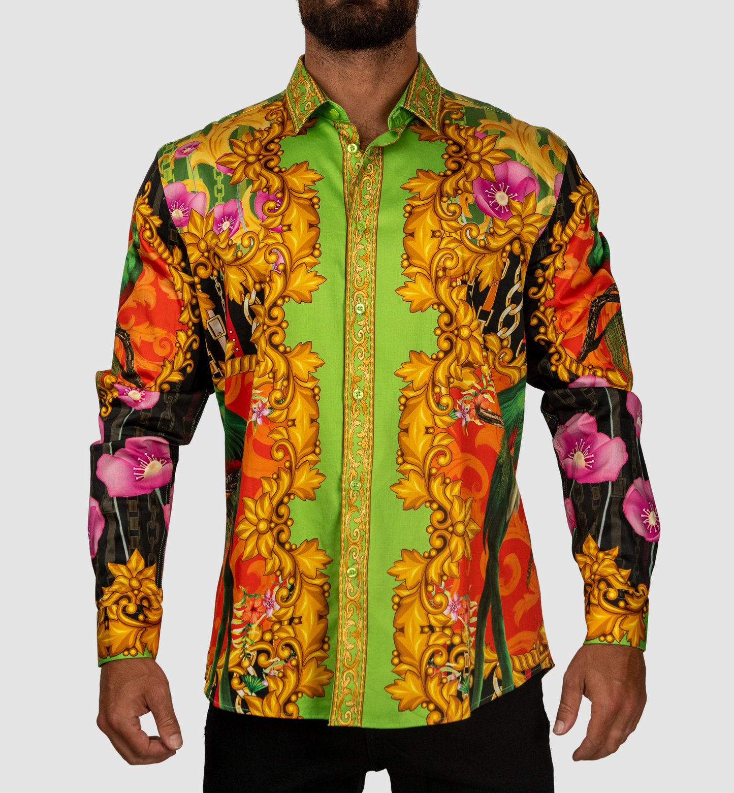 BAROCCO Chains On The Back Shirt