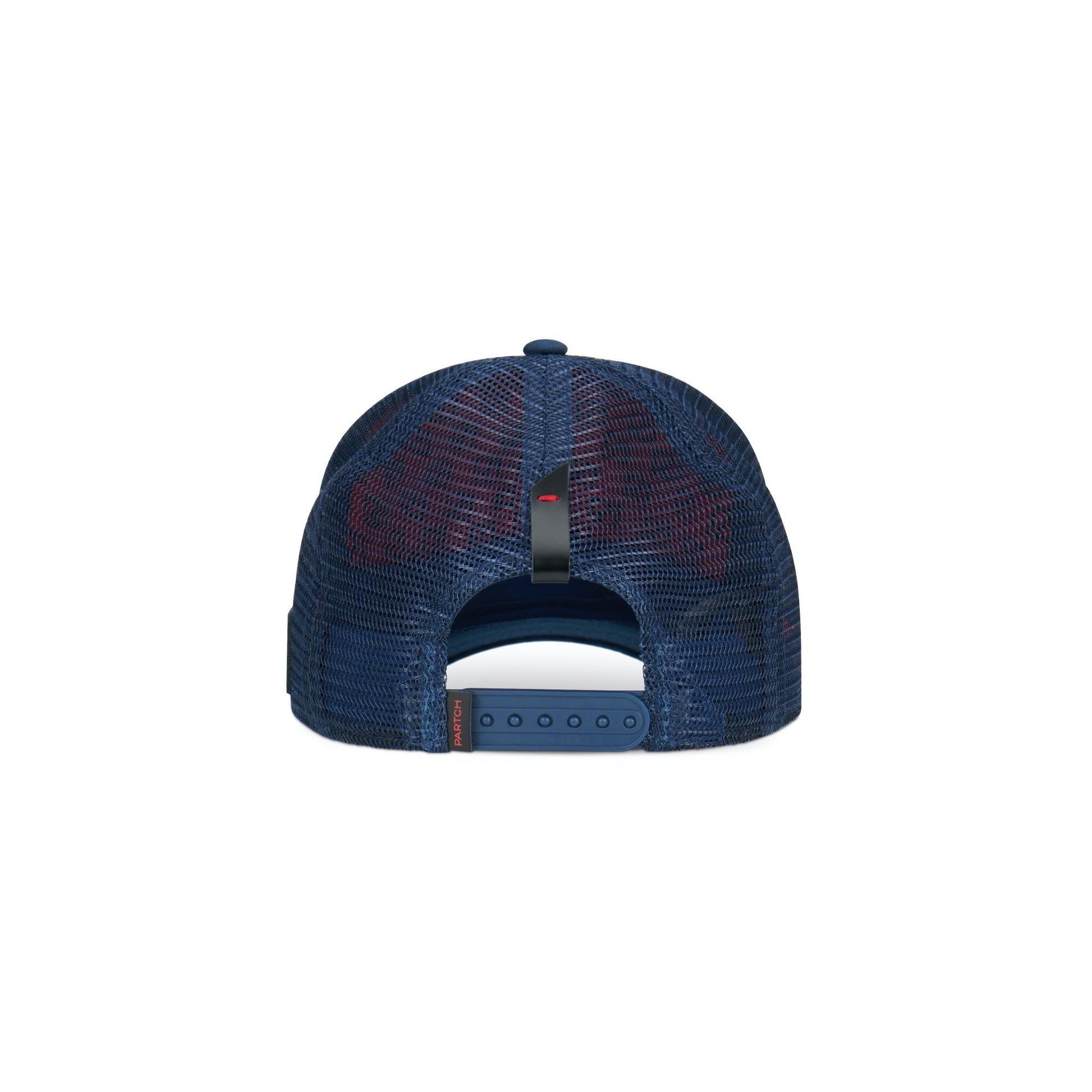 Partch Trucker Hat Navy Blue with PARTCH-Clip Unixvi Back View