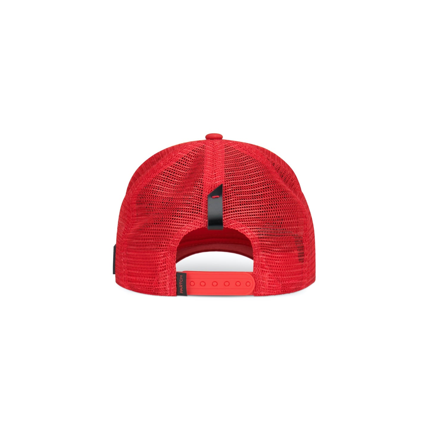Partch Trucker Hat Red with PARTCH-Clip Pop Love Back View