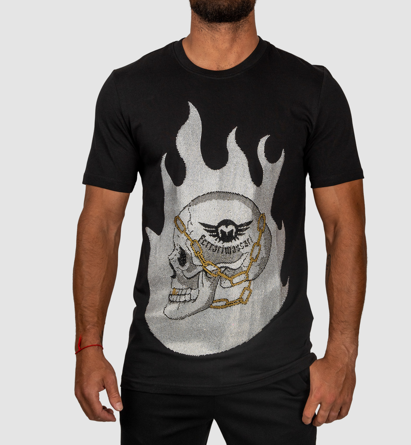 Ferrari Massari Black T-Shirt W Skull