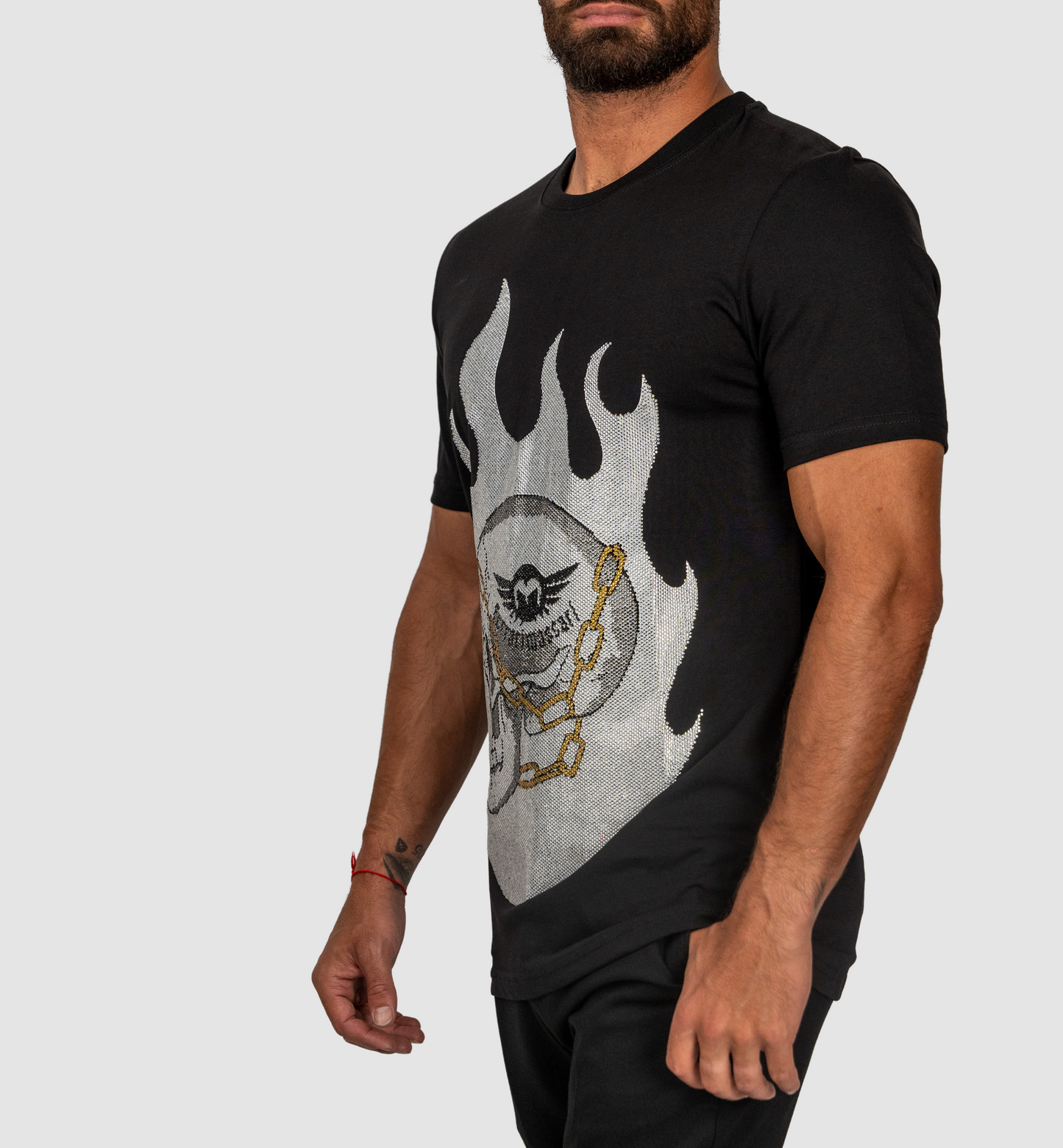 Ferrari Massari Black T-Shirt W Skull