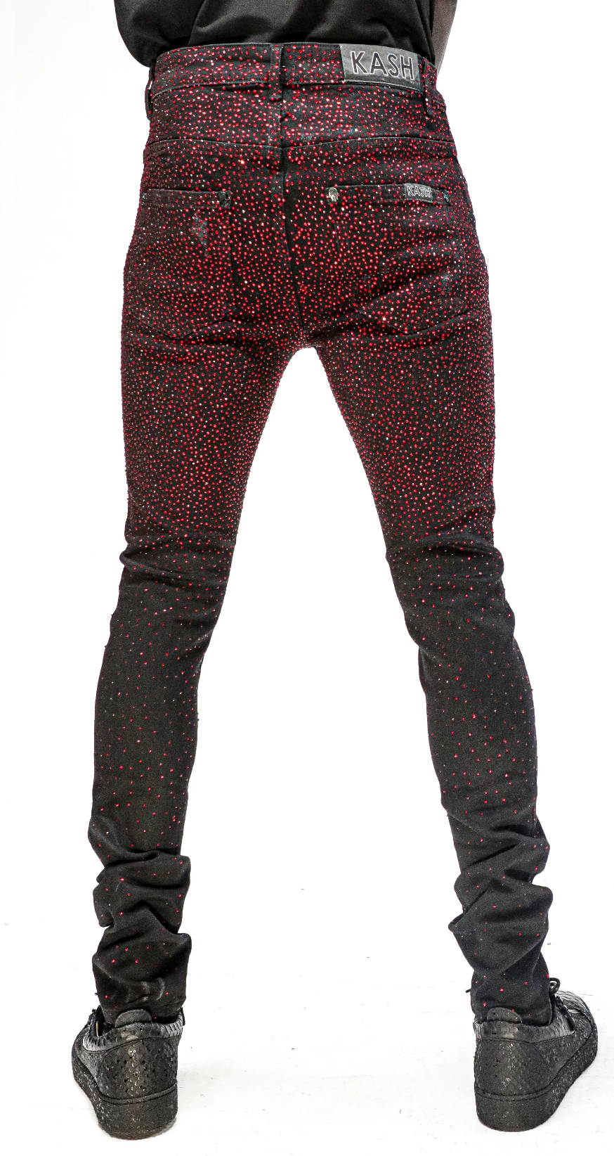 Kash Black/Red Jeans