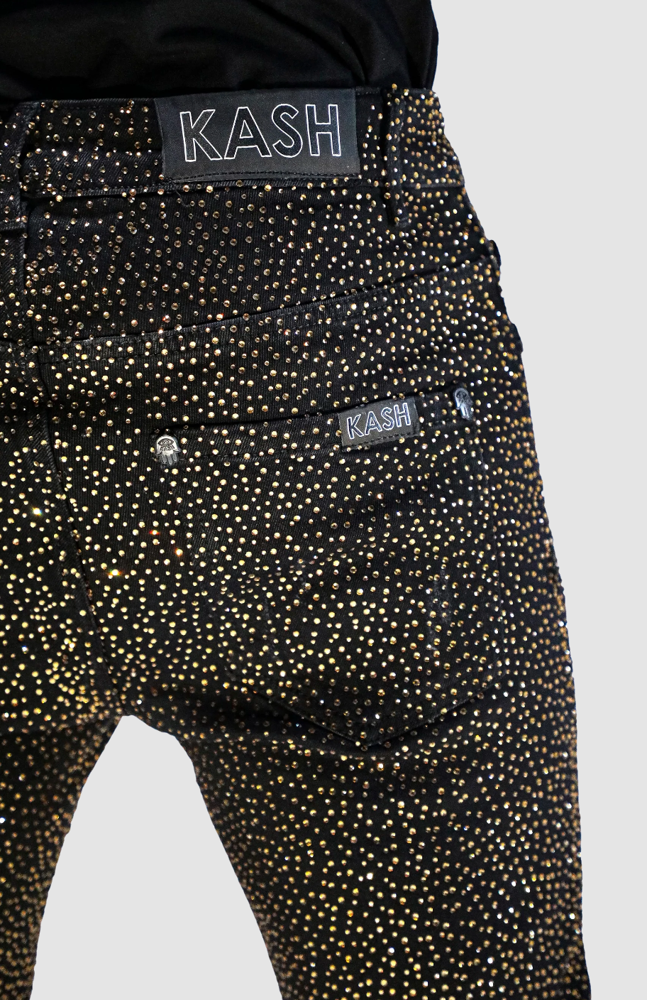 KASH Black/Gold Jeans
