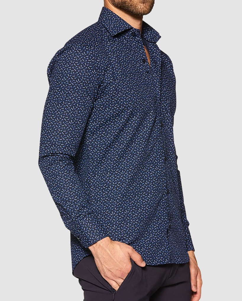 BERTIGO Navy with Bowties Shirt
