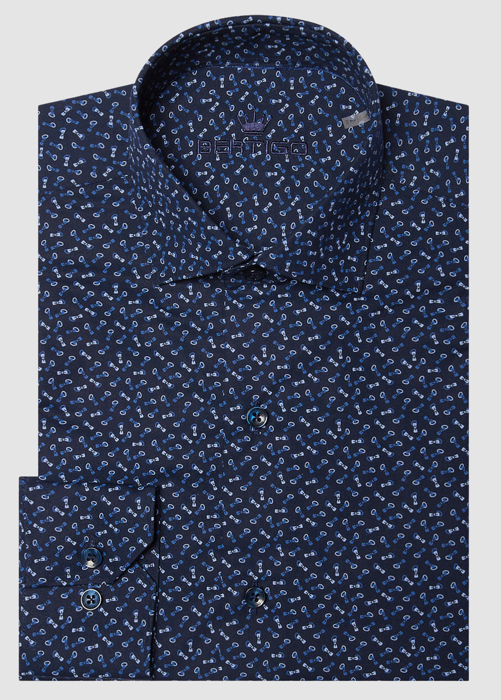 BERTIGO Navy with Bowties Shirt