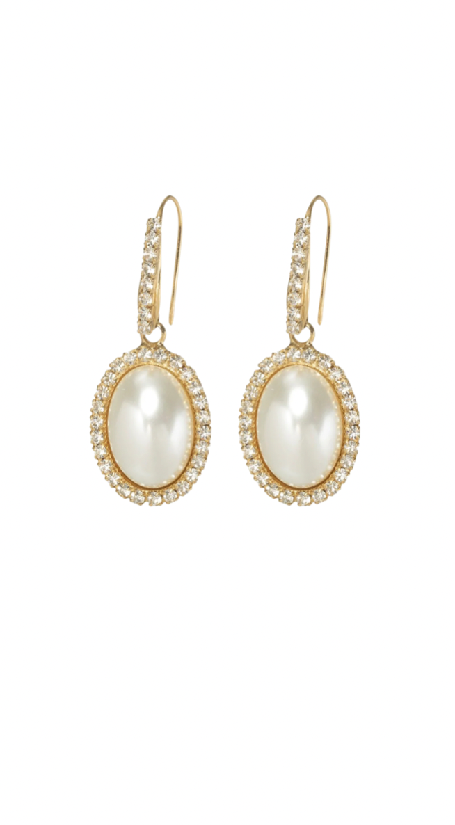 CORAVANA Perfect Pearl Hook Earrings