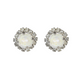 CORAVANA Color Drop Glam White Earrings