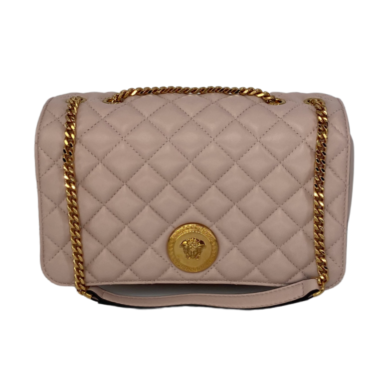 Versace Baby Pink Bag W Gold Medusa – URock Couture