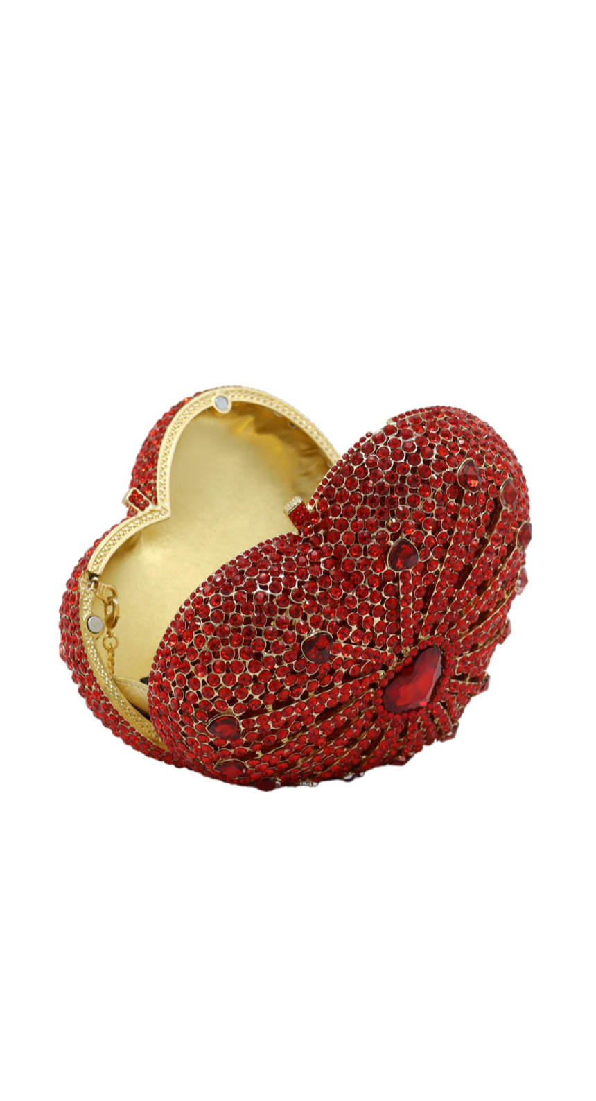SAIGAOTE Red Heart Clutch