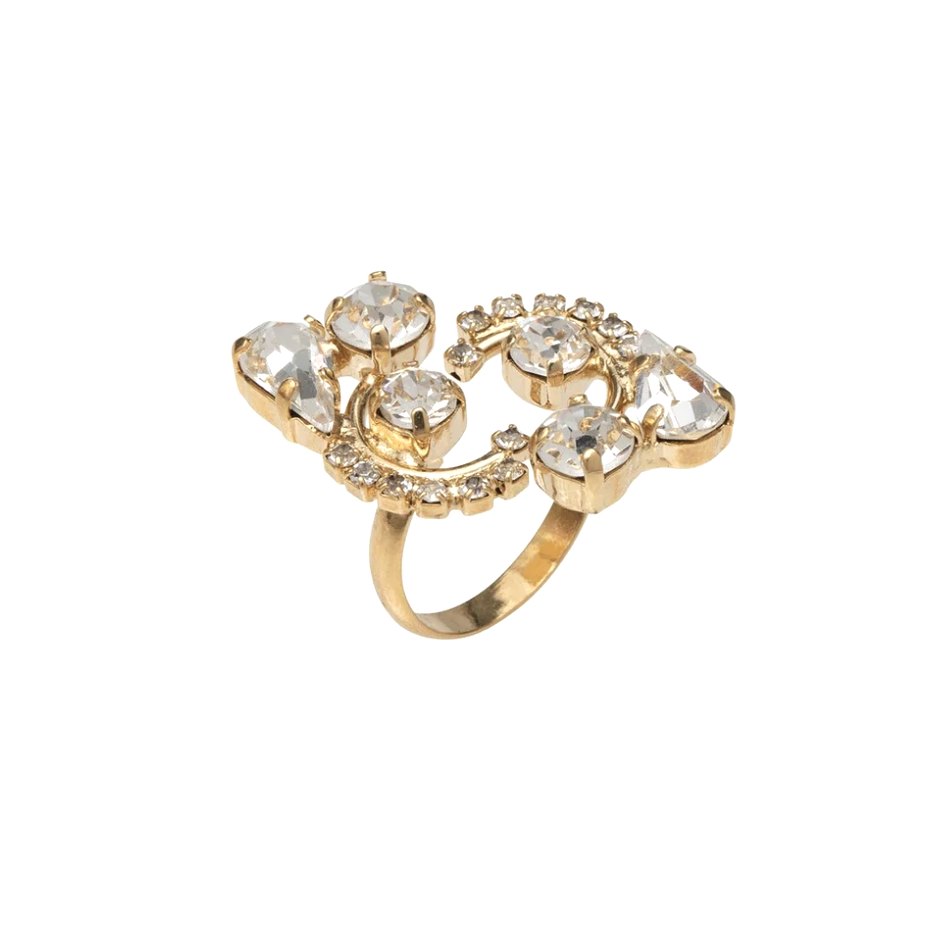 Infinity Gold/Clear Ring