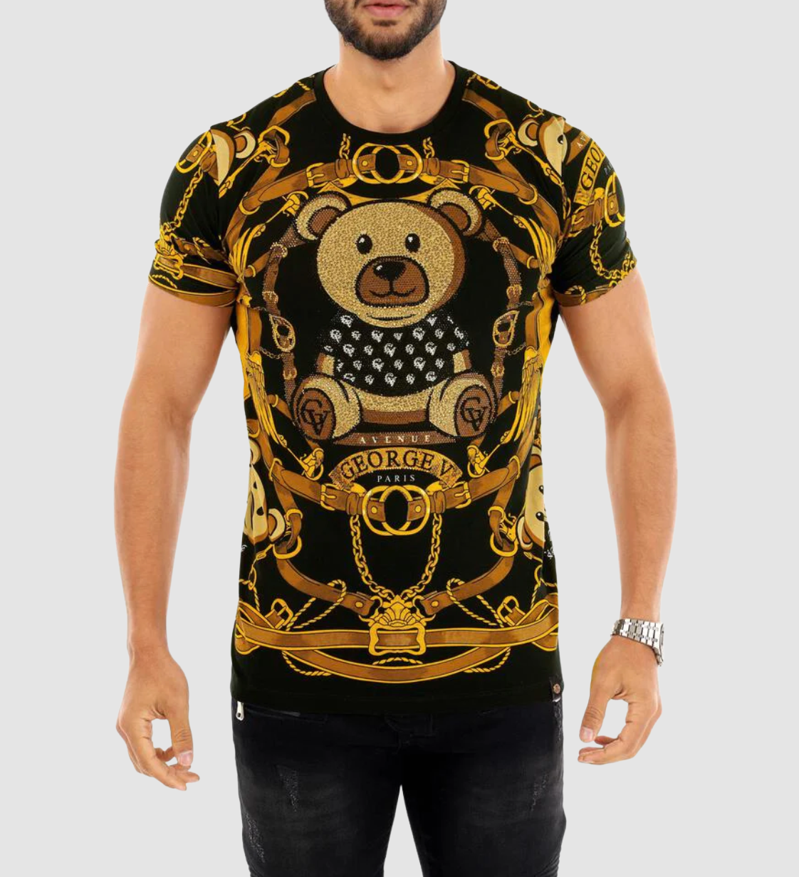 GEORGE V Black Bear T-Shirt