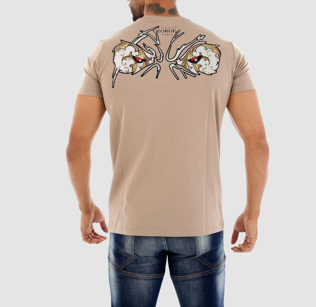 GEORGE V Beige Panda T-Shirt