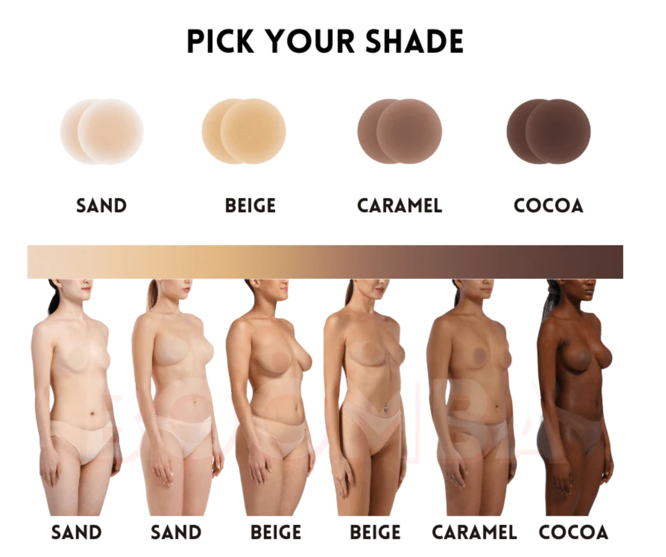 BOOMBA Sand Nipple Covers