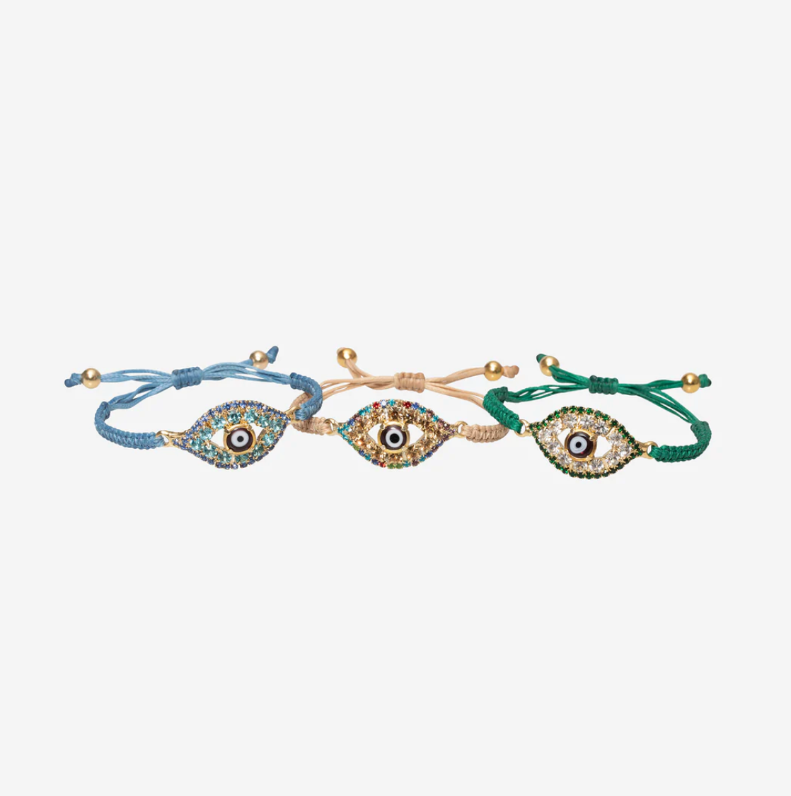 Black Evil Eye Macrame Bracelet