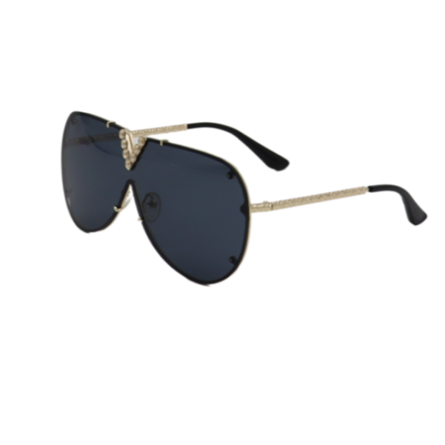 SUMMERZ FASHION Valiant Black/Gold Sunglasses
