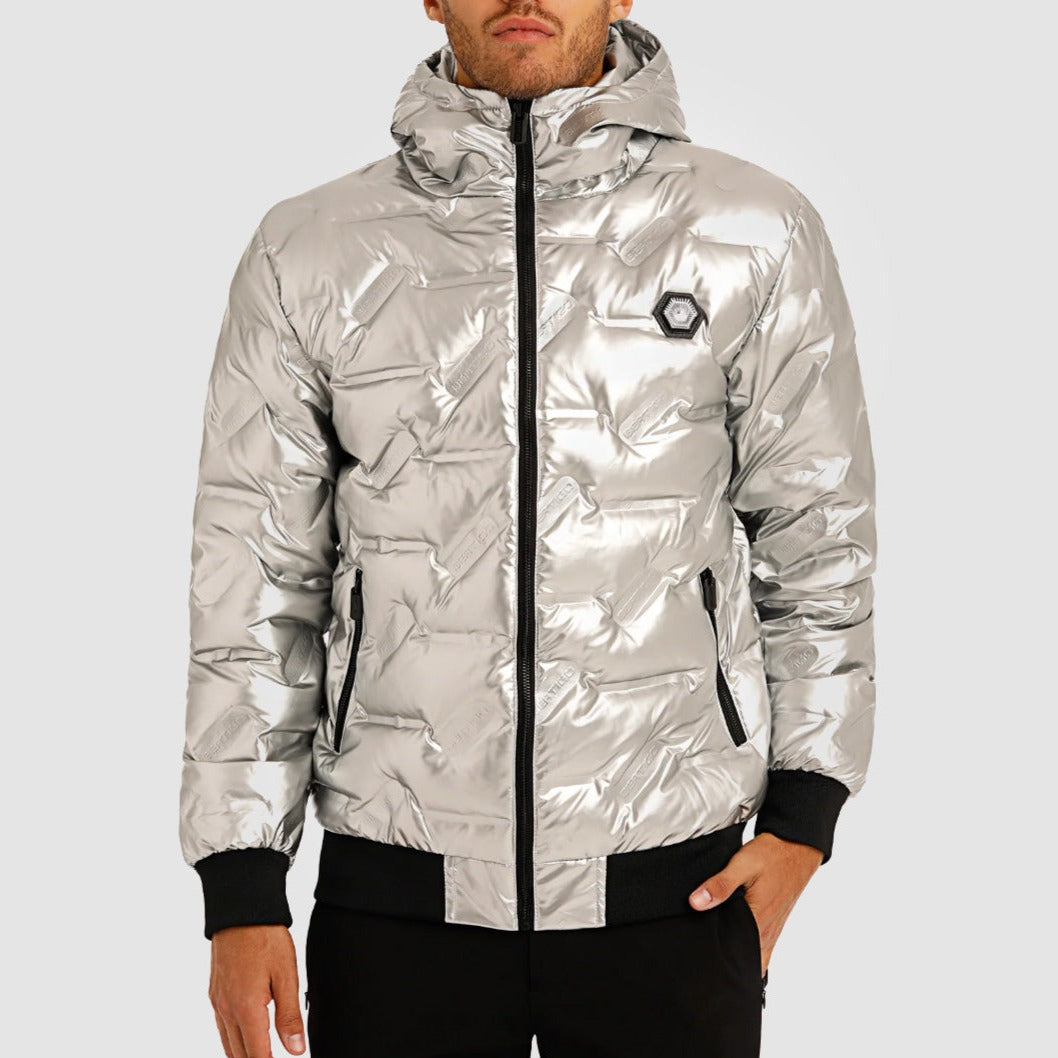 Silver Bomber Jacket
