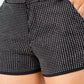 Kiwi Black/Silver Hotfix Stretch Shorts