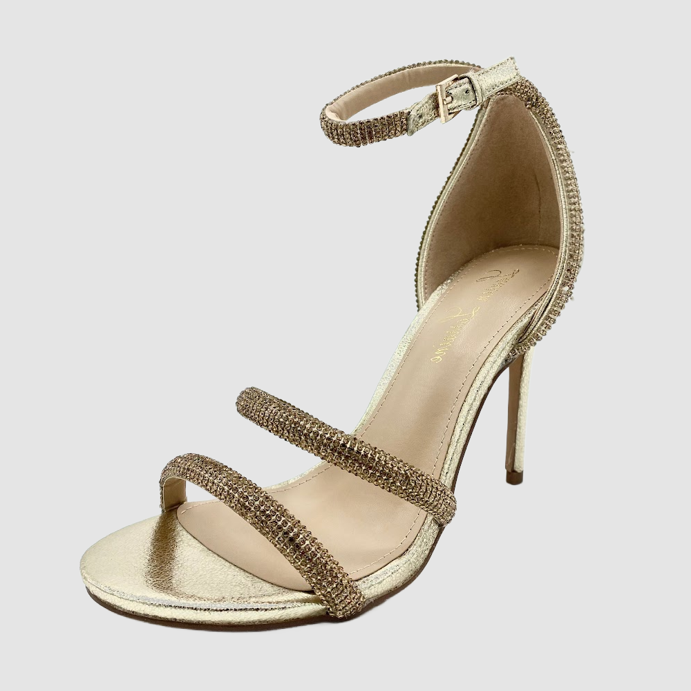 LAUREN LORRAINE Dria Gold Heels